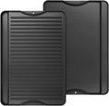 AJinTeby 2-in-1 Reversible 16” x 24” Pre-Seasoned Cast Iron Cooking Griddle for Gas Stove/Charcoal/Electric/Propane/Gas Grill, Flat Griddle Top Plate for Camping Tailgating