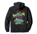 Soccer Coach Inked Skull Tattoo Backside Hoodie - Fun Novelty Design Unisex