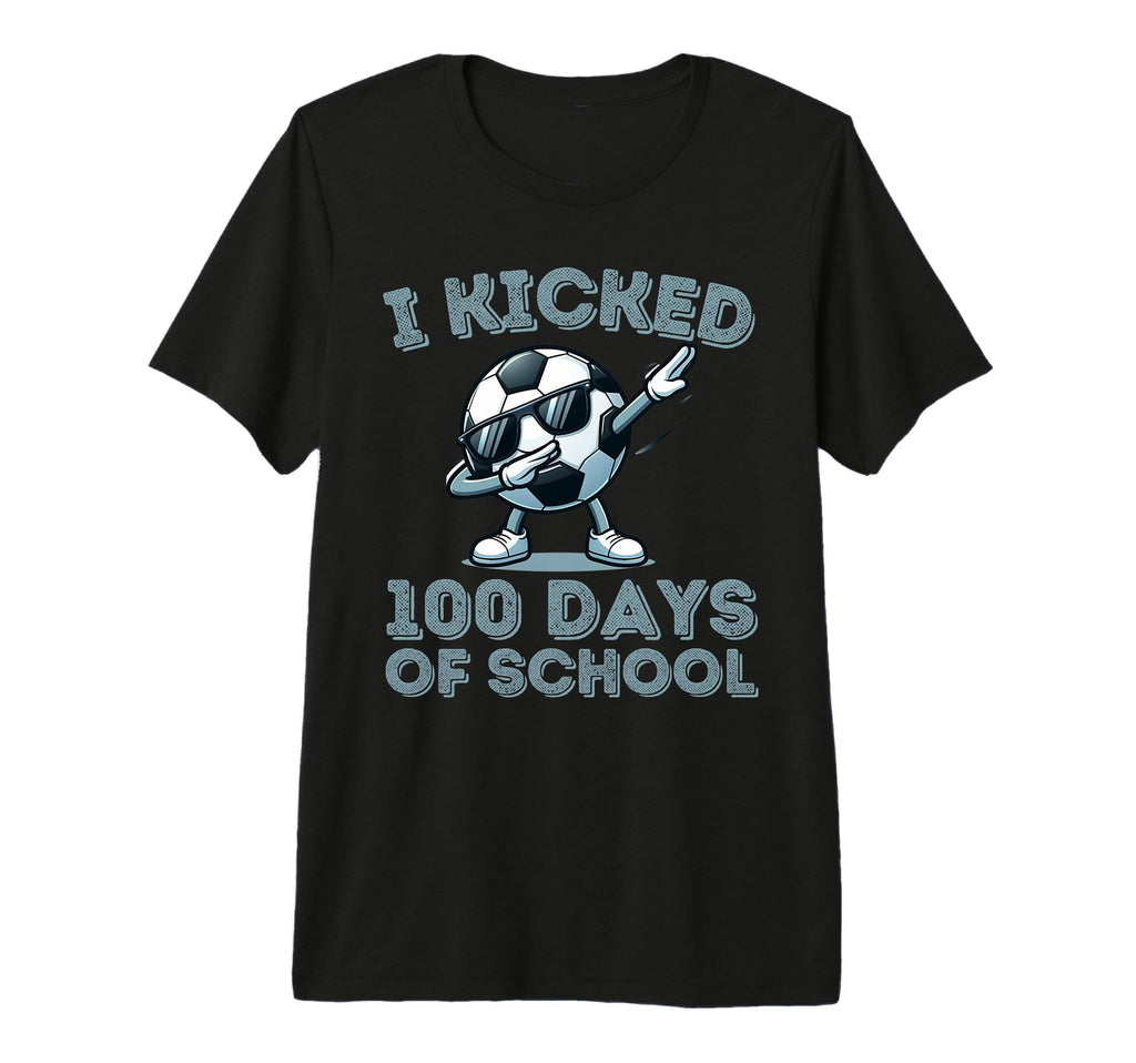 I Kicked 100 Days School Dabbing T-Shirt - Fun Novelty Design for Adults