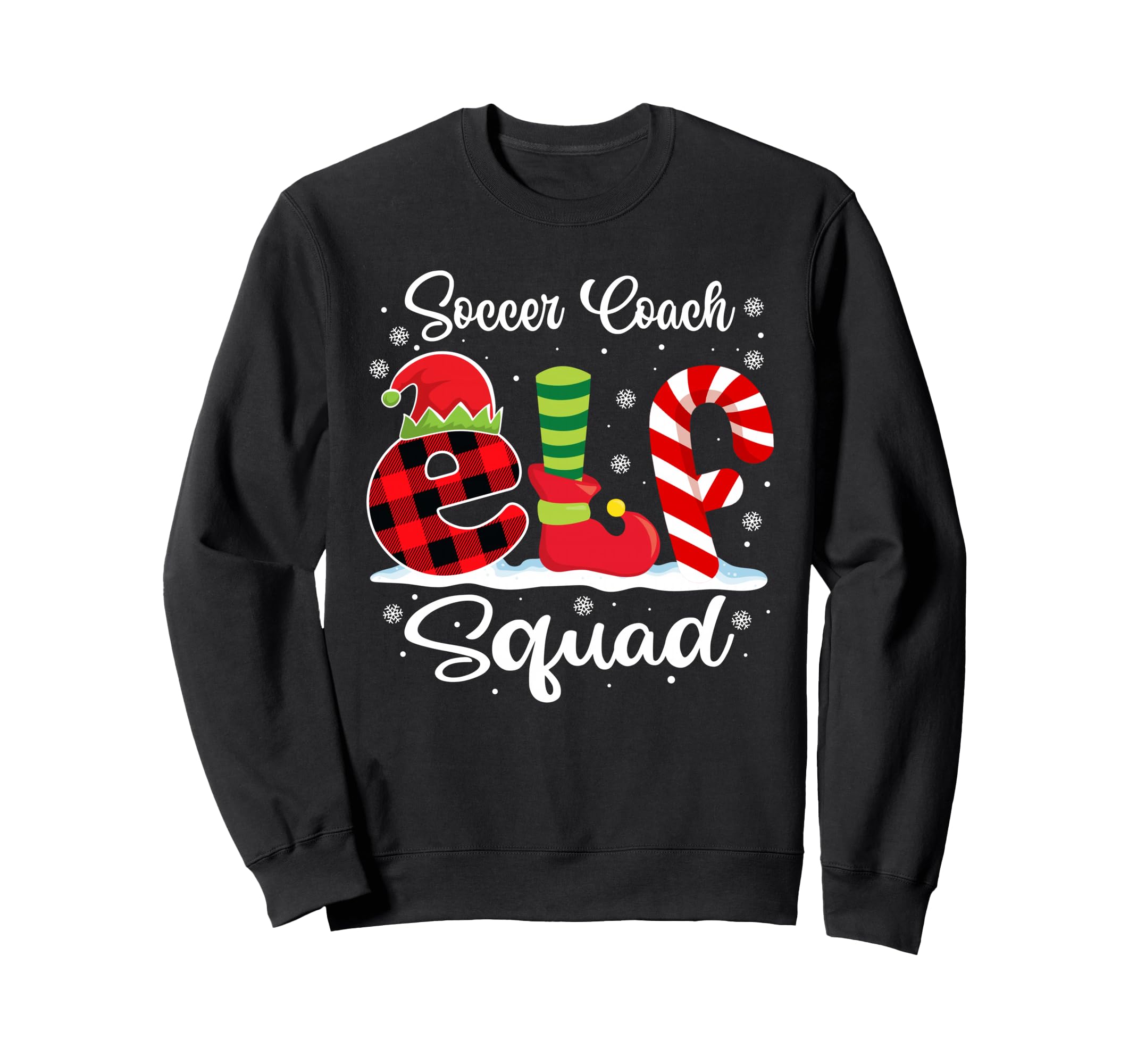 Soccer Coach Elf Squad Coaches Sweatshirt - Trendy Graphic for Adults