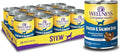Wellness Complete Health Thick & Chunky Natural Canned Wet Dog Food, Venison & Salmon Stew, 12.5-Ounce Can (Pack of 12)