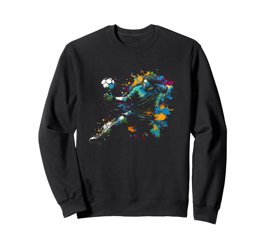 Football Goalkeeper Splash Art Sweatshirt - Streetwear Style Unisex