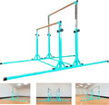 Gymnastics Double Horizontal Bars 3Play Parallel Bars Uneven Bars Gymnastics Training Kip Bar with 304 Stainless Steel Regulating Arms & Fiberglass Rail for Indoor Outdoor Home Club Use