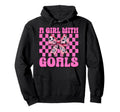 Goals Soccer Coquette Bow Hoodie - Custom Art Print for Adults