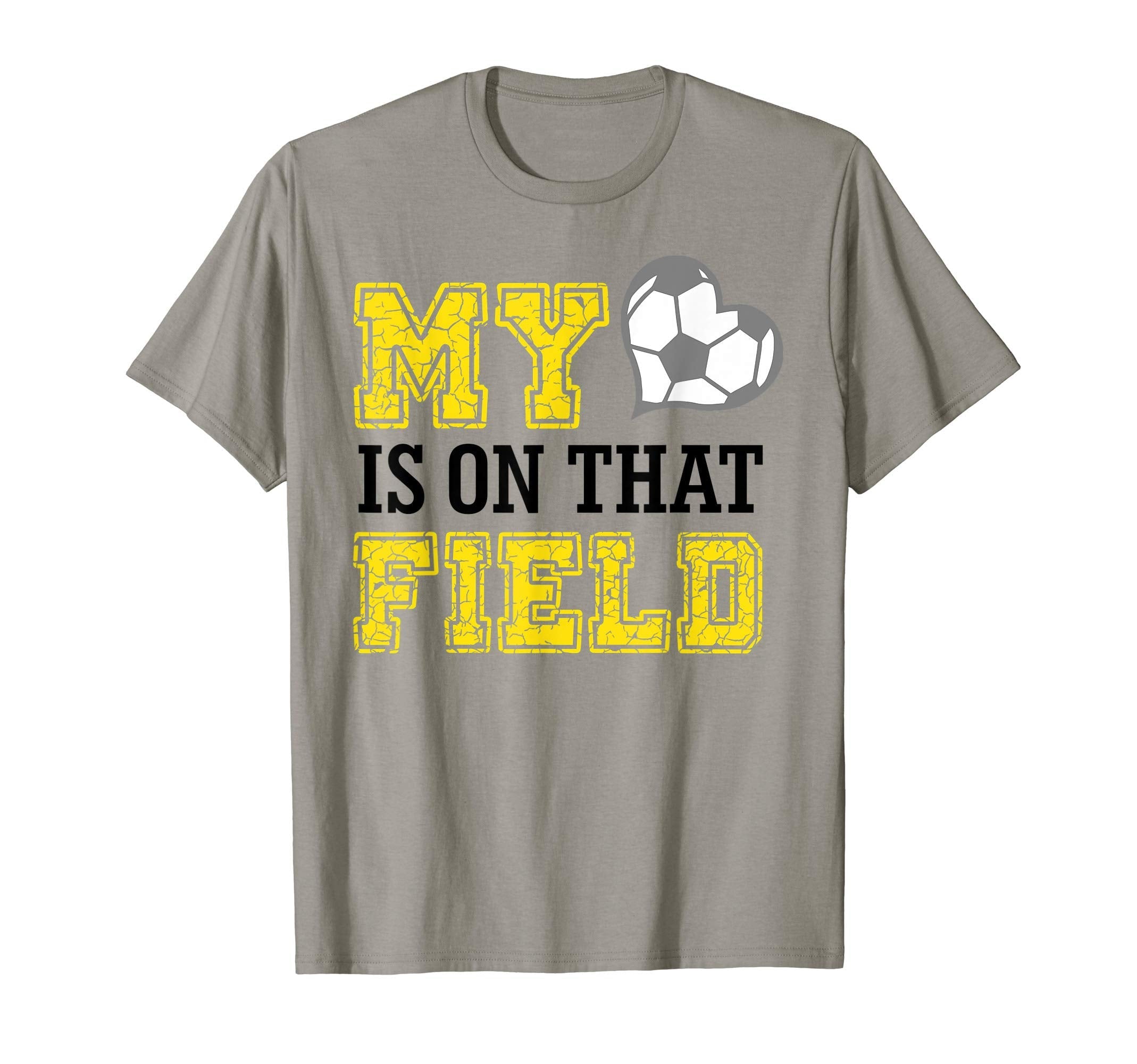 My Heart Is That Field Soccer Mom Birthday T-Shirt - Trendy Graphic Unisex