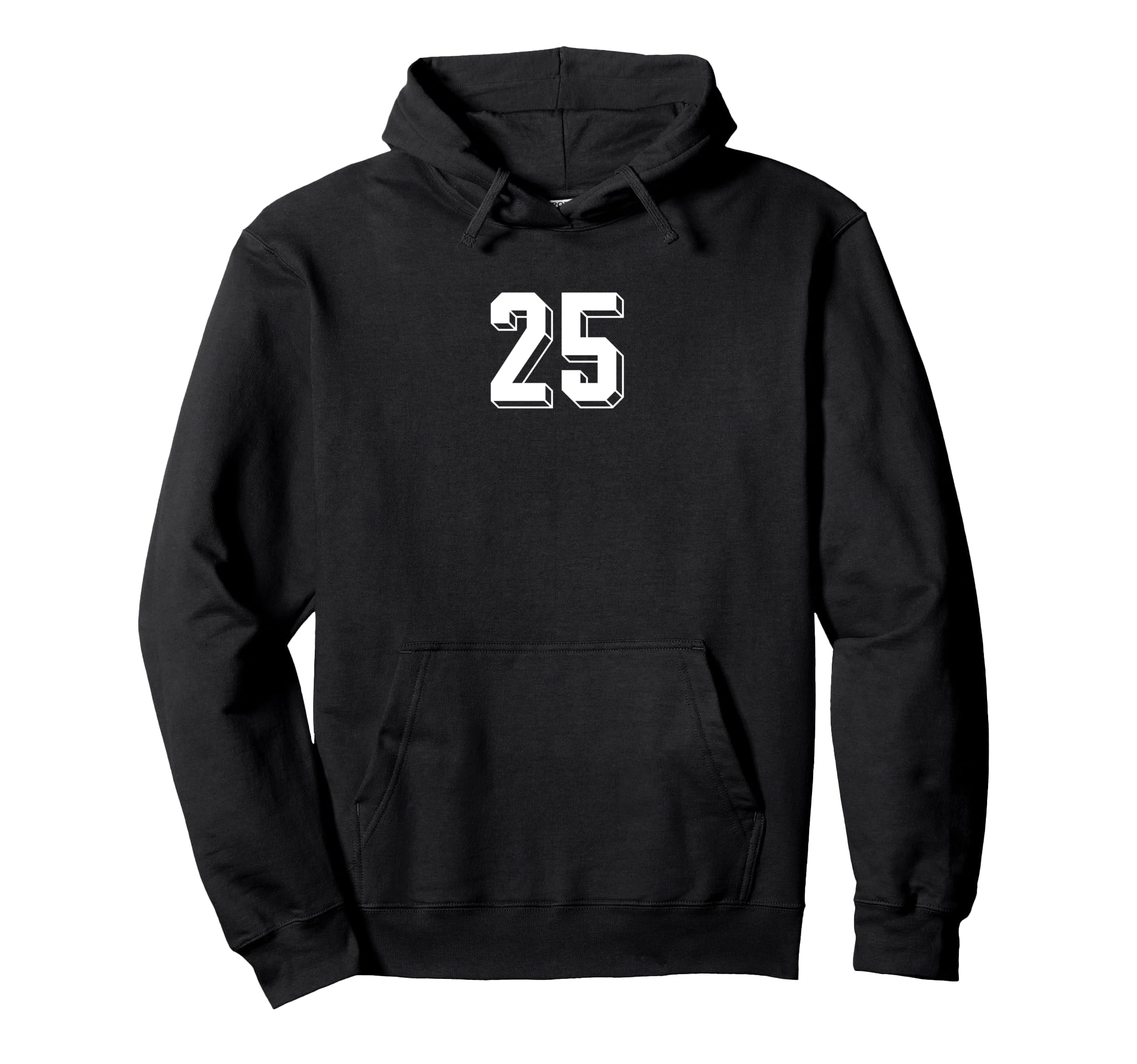 Number 25 80S 90S Soccer Team Jersey Hoodie - Casual Everyday Wear Unisex