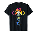 Jesus 40 Years Child God Soccer T-Shirt - Fun Novelty Design Men Women