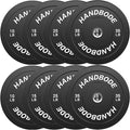 Bumper Plates 2 - Inch Olympic Weight Plate Set for Barbell, 10-55 lb Rubber Weights Sets for Home Gym, Strength Training Plate, Weight Lifting, Black