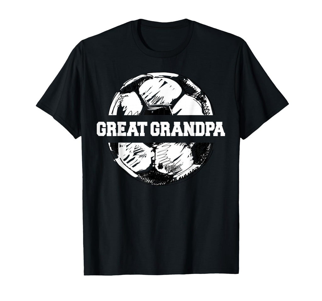 Soccer Great Grandpa Soccer Ball Split T-Shirt - Fun Novelty Design Unisex