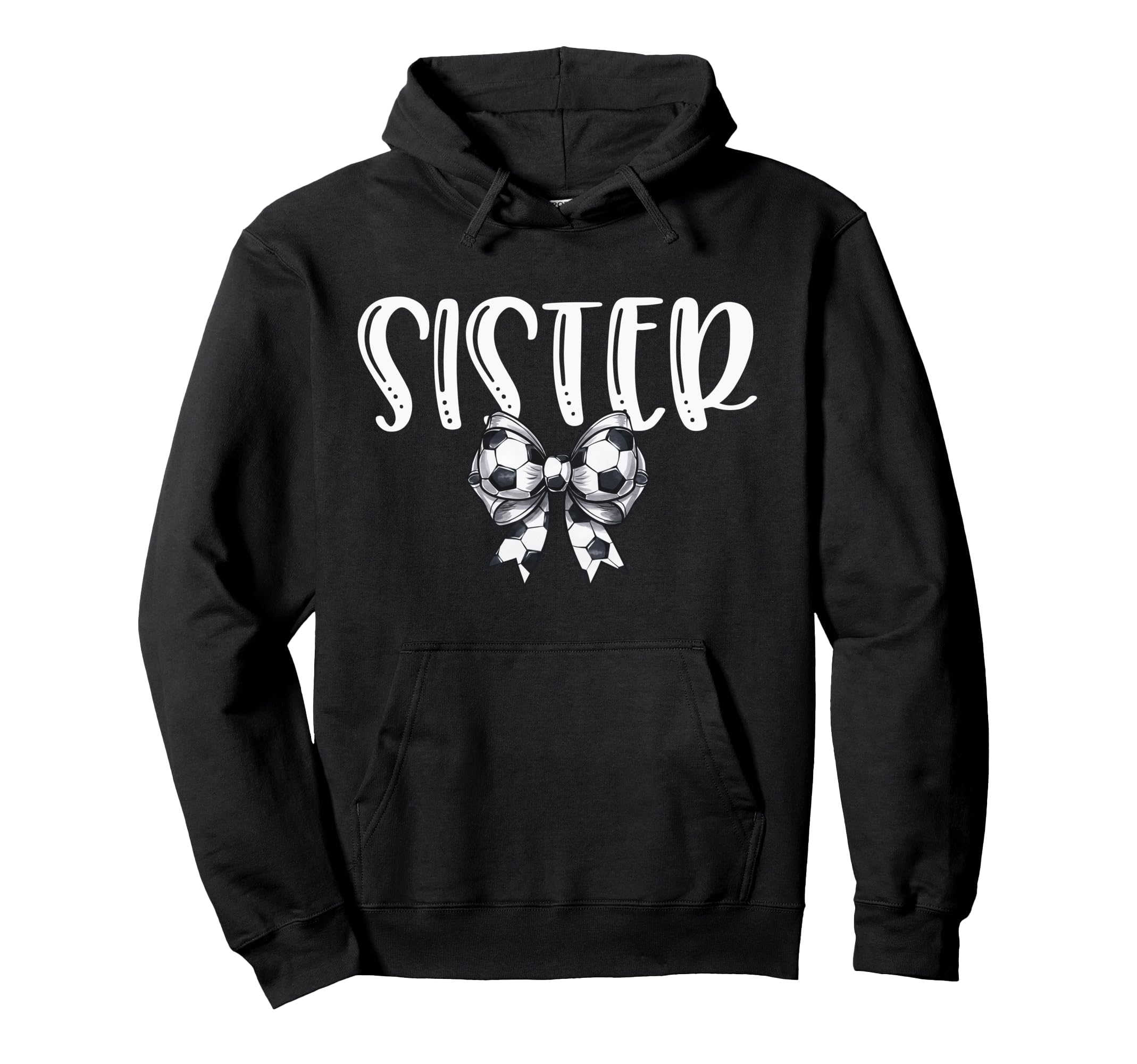 Coquette Soccer Sister Spirit Hoodie - Unique Graphic Men Women