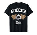 Soccer Sister Game Day Leopard Pattern T-Shirt - Aesthetic Graphic Unisex