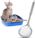 2 Pcs Cat Metal Litter Scoop Litter Scoop, Cat Accessories Scooper Stainless Steel Kitty Poop Sifting Cleaning for Litter Box, Metal Poop Sifter Pet Supplies