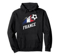 France Soccer Fan Flag Football Sports Hoodie - Minimalist Print Men Women