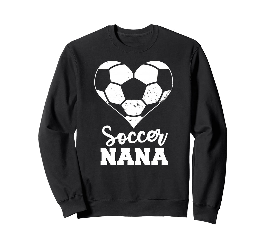 Soccer Nana Heart Funny Soccer Sweatshirt - Aesthetic Graphic Men Women