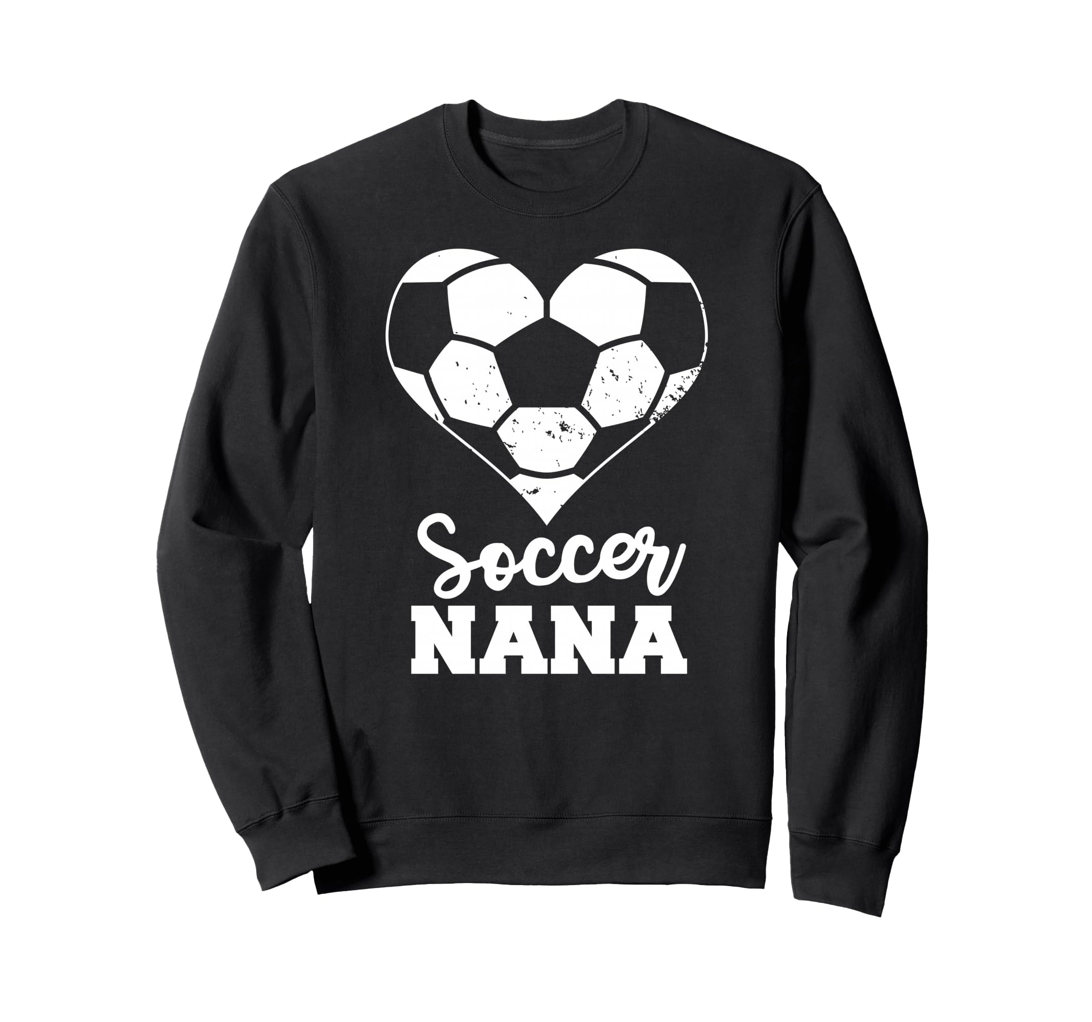 Soccer Nana Heart Funny Soccer Sweatshirt - Aesthetic Graphic Men Women