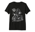 Gordon Setter Motorbike Love Footbal T-Shirt - Casual Everyday Wear Unisex