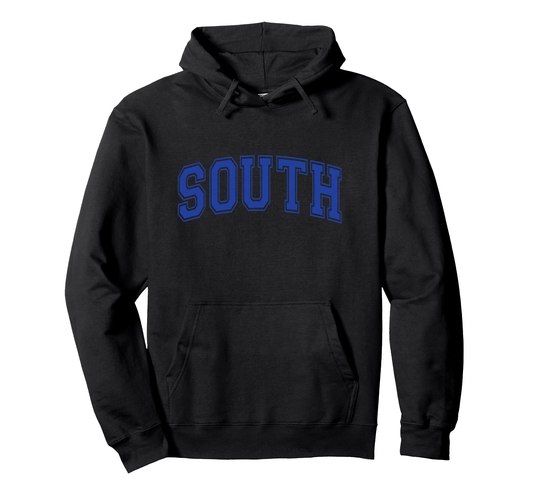 Blue South Team Colors Spirit Sports Soccer Hoodie - Trendy Graphic Unisex