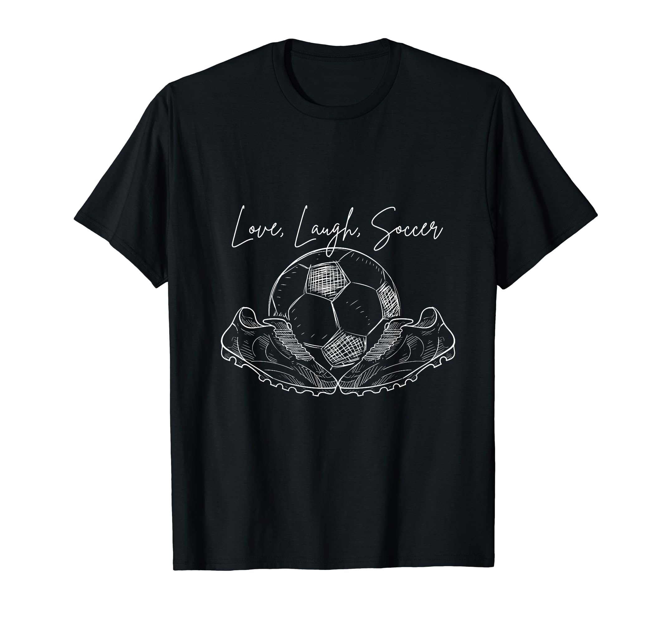 Love Laughs Soccer T-Shirt - Streetwear Style for Adults
