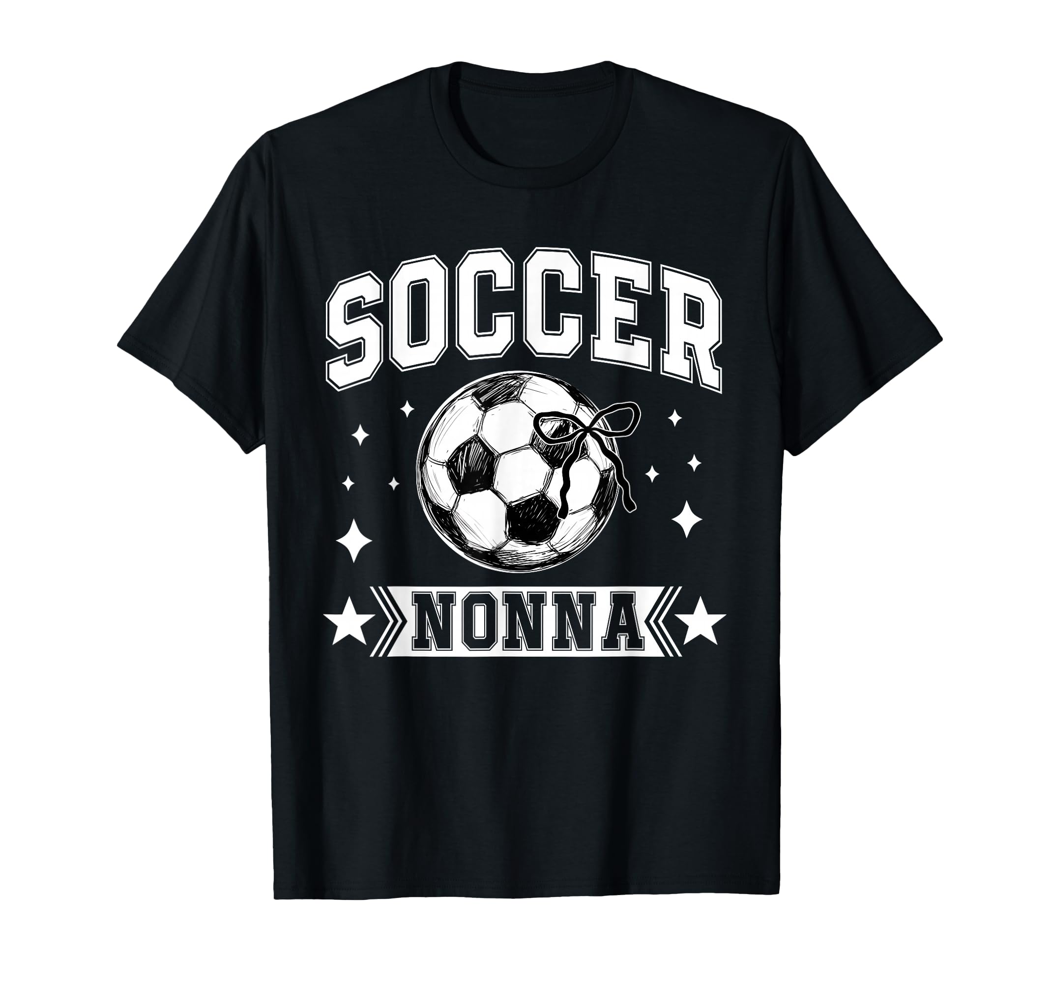 Coquette Bow Soccer Nonna Soccer T-Shirt - Casual Everyday Wear Unisex