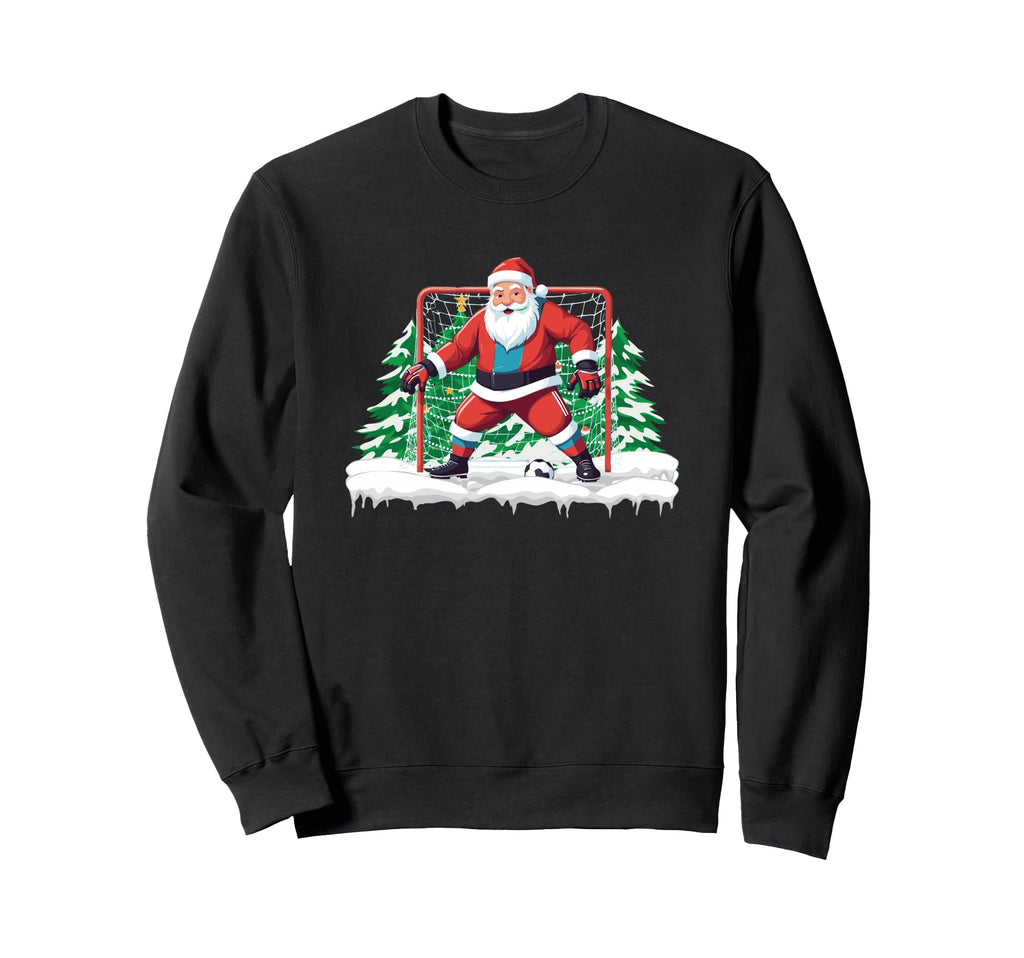 Soccer Goalie Santa Soccer Player Sweatshirt - Aesthetic Graphic Men Women