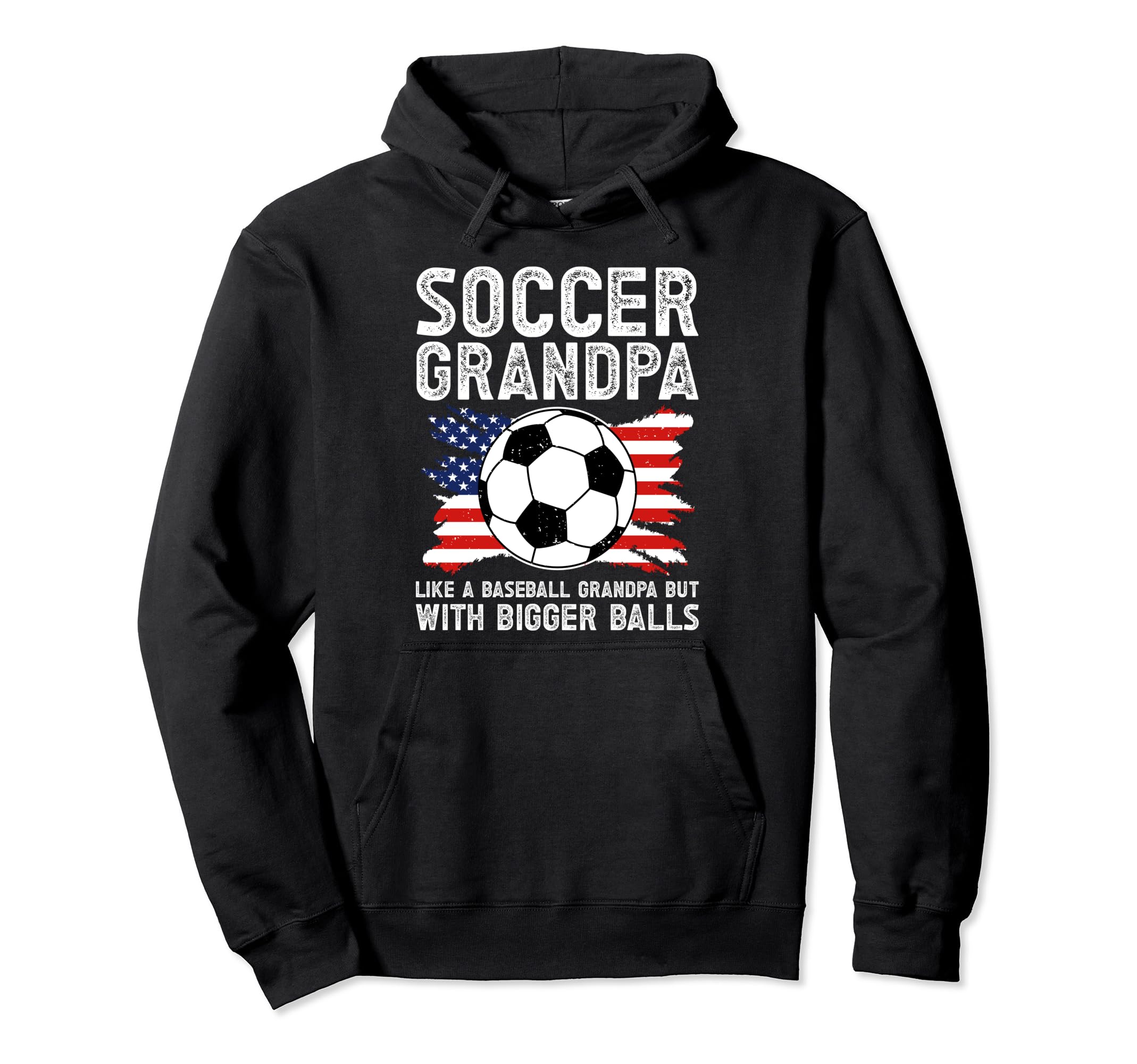 Soccer Grandpa Funny Grandfather Soccer Hoodie - Minimalist Print Unisex
