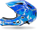 Kids Bike Helmet with Chin Guard, Adjustable Detachable Children’s Full Face Helmet for Girls and Boys, Cycling Helmets Skateboard, Scooter