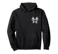 Soccer Aunt Coquette Bow Front Back Hoodie - Minimalist Print for Adults