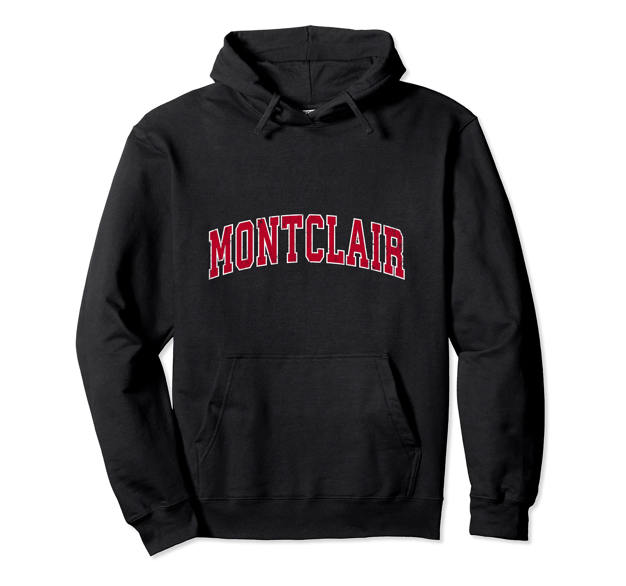 Montclair California Ca Sports Red Hoodie - Aesthetic Graphic for Adults