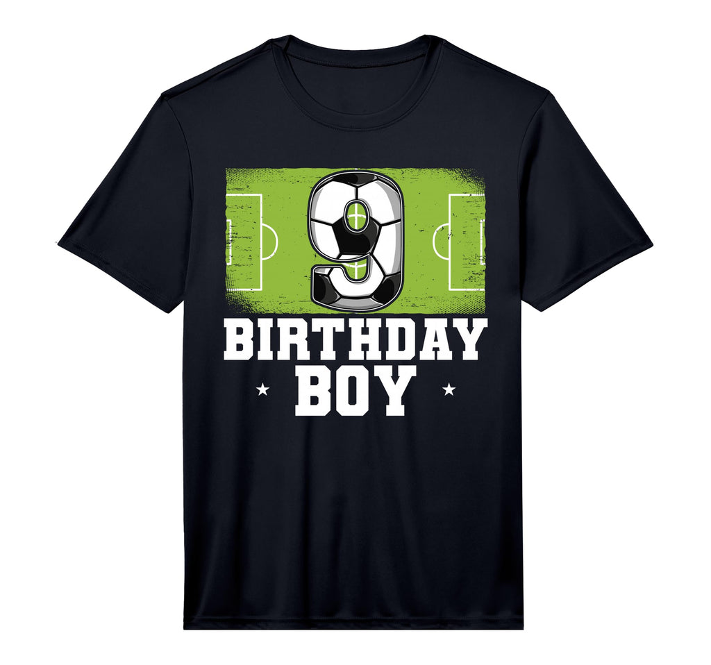 9Th Birthday Soccer Performance T-Shirt - Casual Everyday Wear Unisex