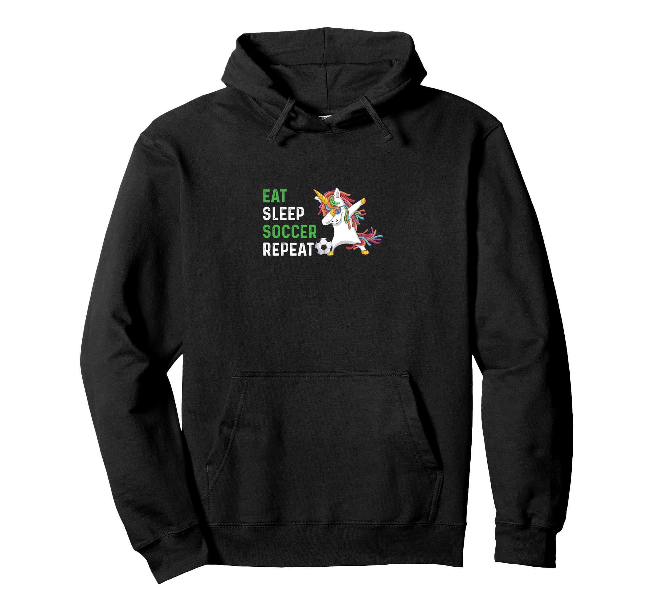 Funny Eat Sleep Soccer Repeat Hoodie - Casual Everyday Wear Unisex