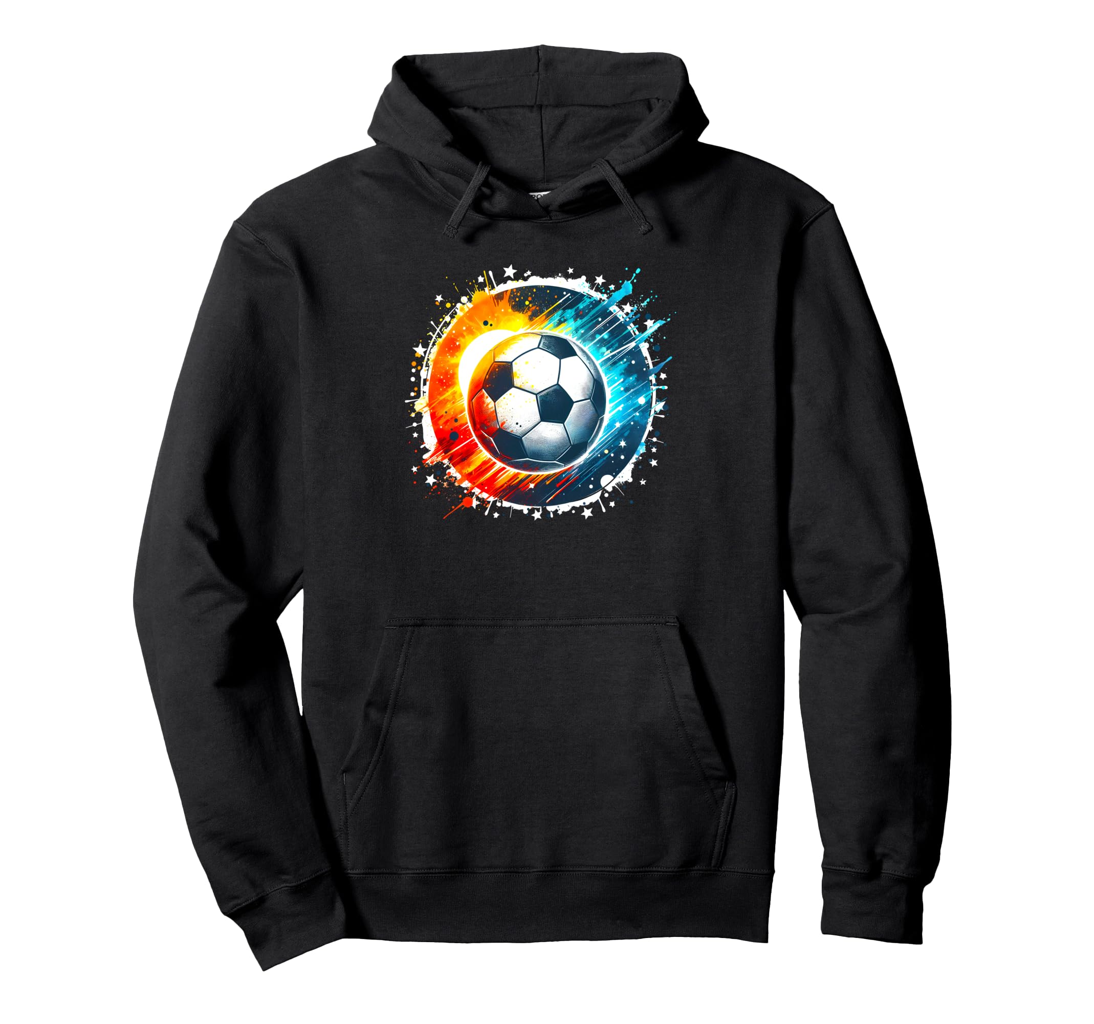 Soccer Ball Funny Sports Player Hoodie - Streetwear Style for Adults
