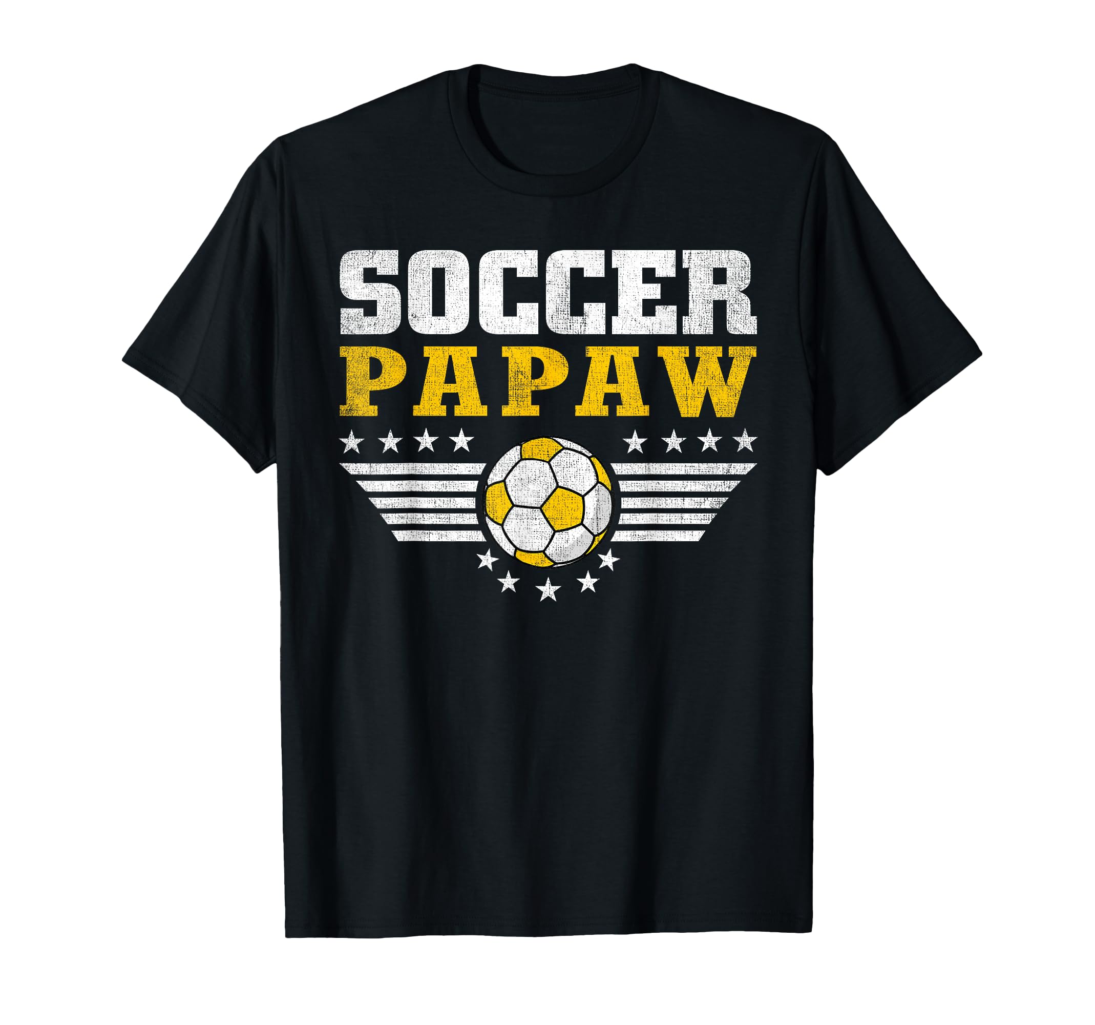 Soccer Papaw Funny Sports Players Papaw T-Shirt - Unique Graphic Men Women