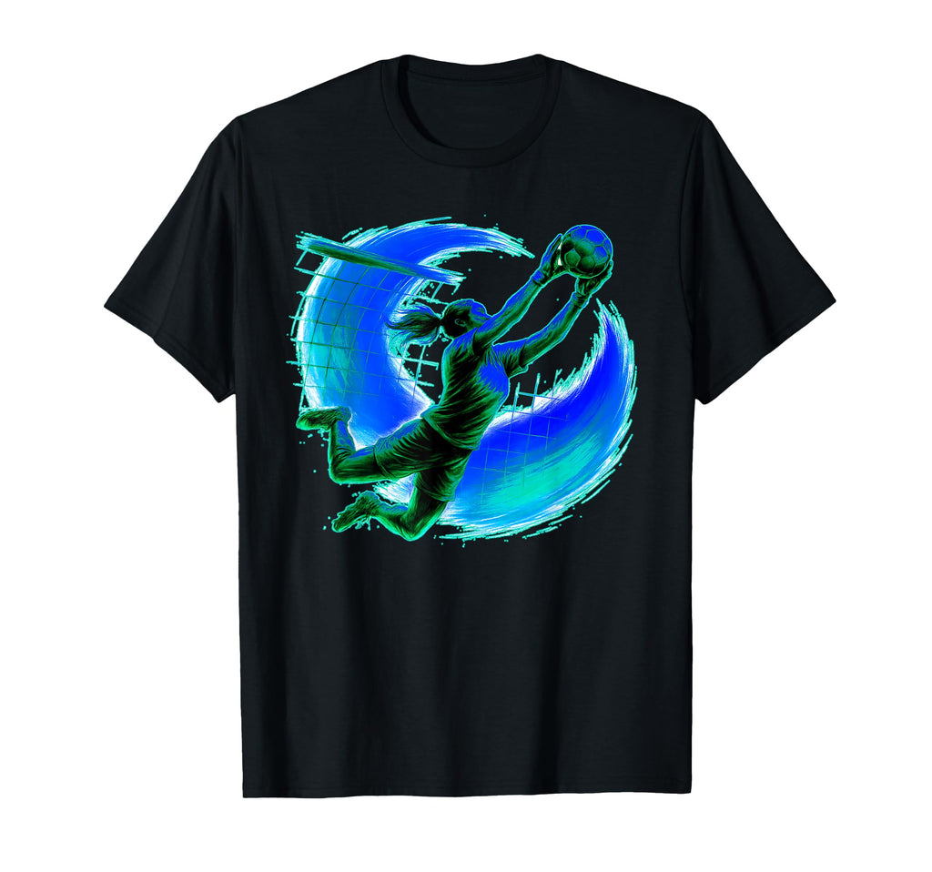 Intense Soccer Save Athletic Goal T-Shirt - Unique Graphic for Adults