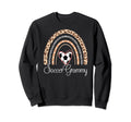 Soccer Grammy Boho Rainbow Funny Sweatshirt - Streetwear Style for Adults