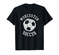 Worcester Soccer Distressed 90S T-Shirt - Unique Graphic Men Women