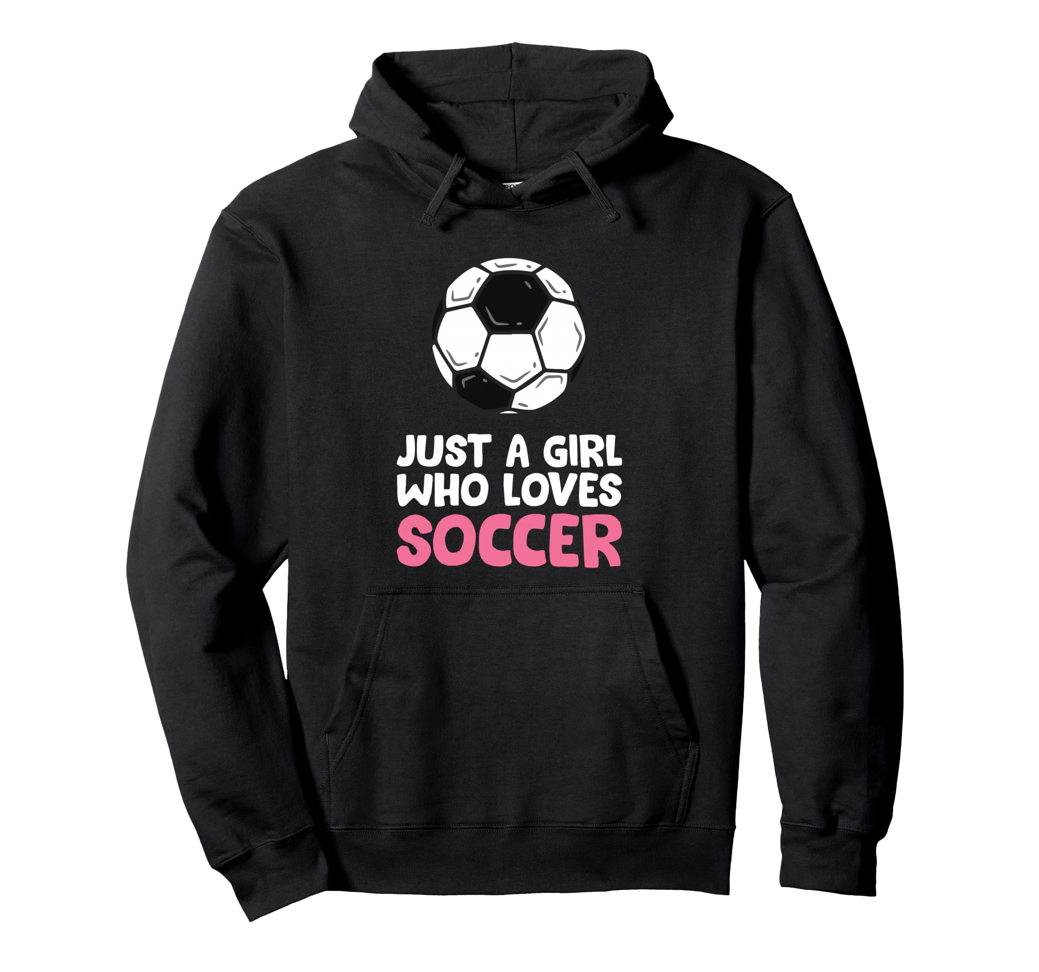 Just Who Loves Soccer Hoodie - Streetwear Style Men Women