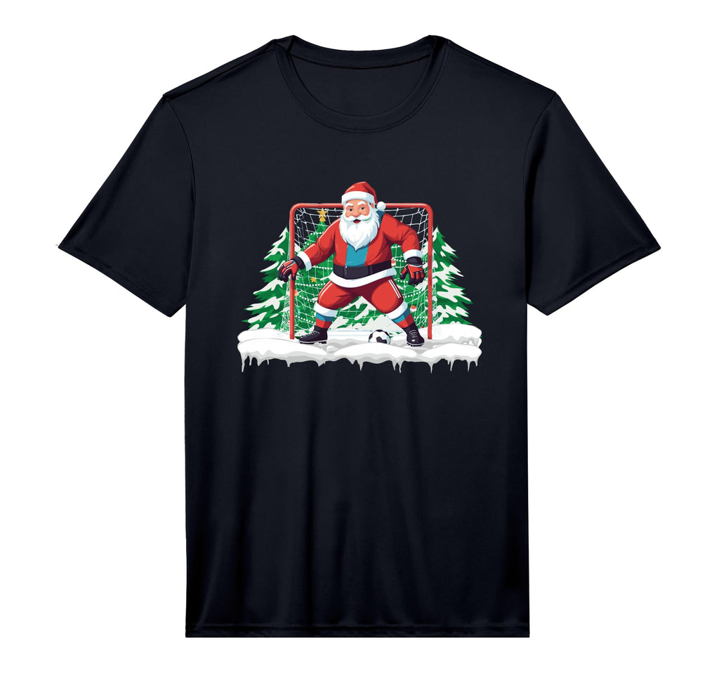 Soccer Goalie Santa Soccer Player Soccer T-Shirt - Minimalist Print Unisex
