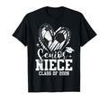 Senior Niece Class 2026 Soccer T-Shirt - Fun Novelty Design Unisex