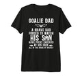 Mens Hockey Goalie Dad Hockey T-Shirt - Fun Novelty Design Men Women