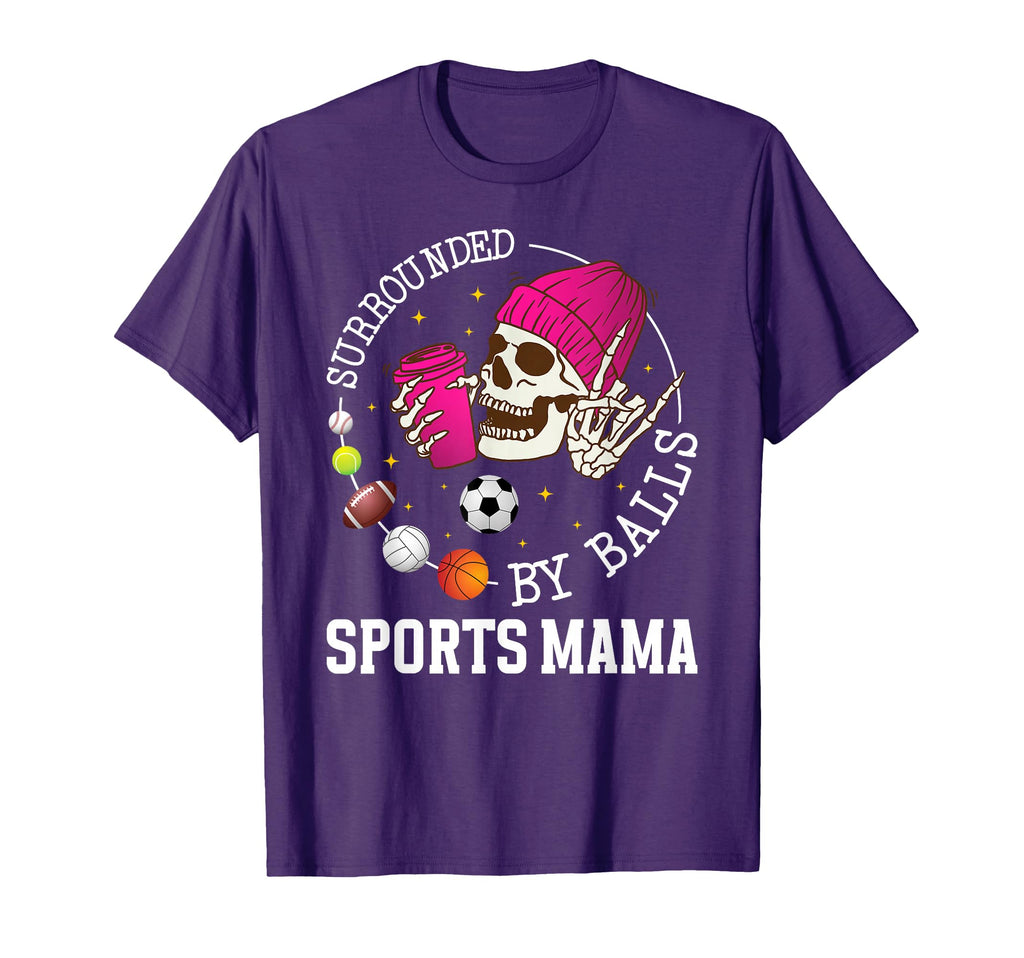 Sports Mama Funny Sports Mom Sports T-Shirt - Trendy Graphic Men Women