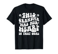 Groovy Hockey Goalie Grandma Hockey T-Shirt - Unique Graphic Men Women