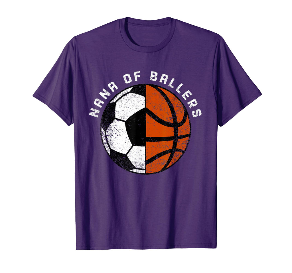 Nana Ballers Funny Soccer Basketball T-Shirt - Trendy Graphic Men Women