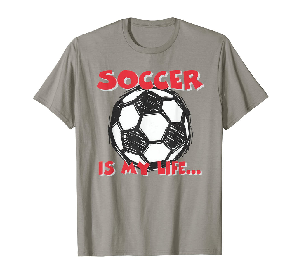 Soccer Is My Life T-Shirt - Minimalist Print for Adults