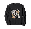 Soccer Mom Club Leopard Bow Mama Sweatshirt - Unique Graphic Men Women