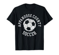 Appanoose County Soccer Distressed 90S T-Shirt - Unique Graphic Unisex