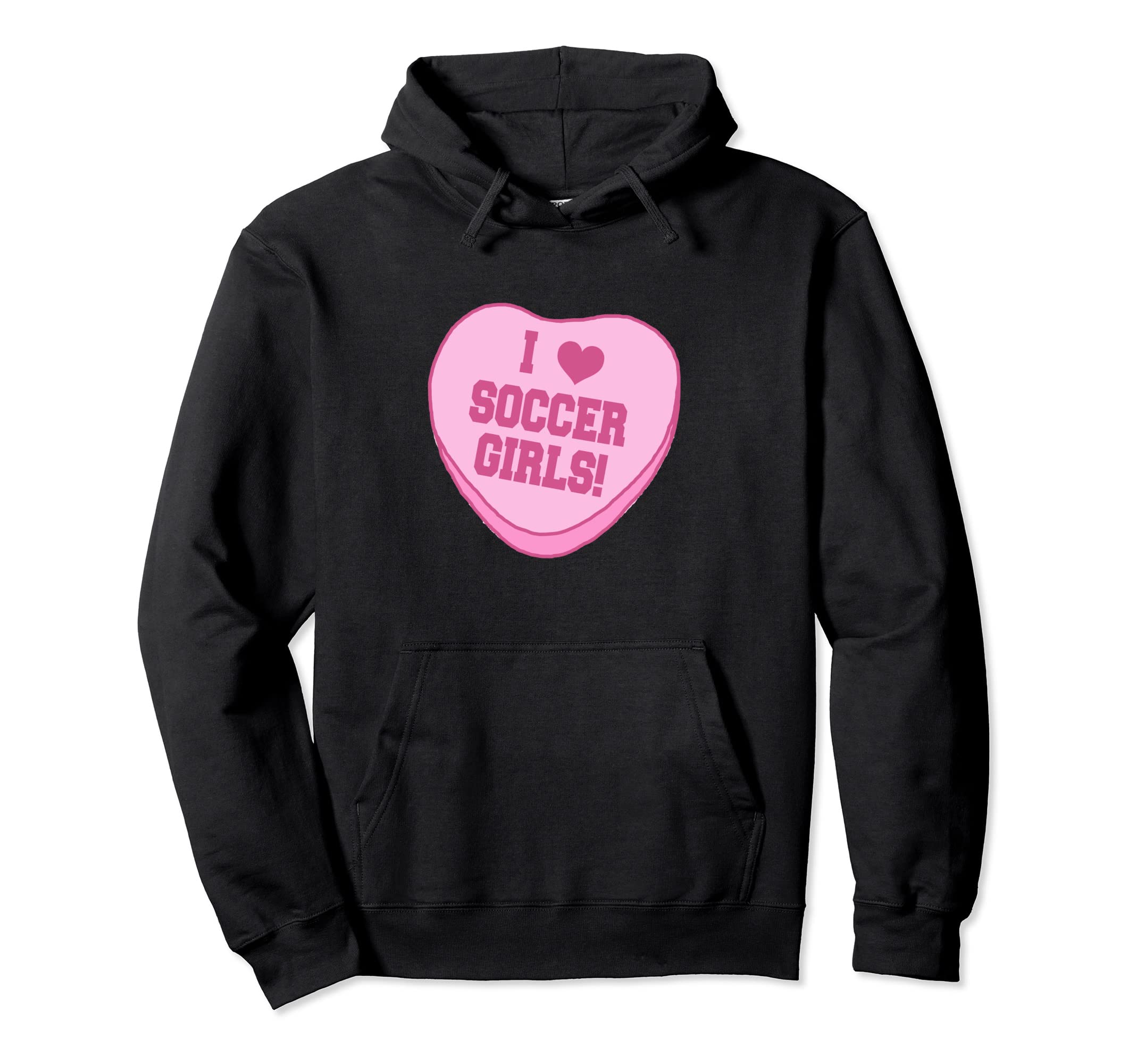 I Love Soccer Novelty Fun Hoodie - Novelty Apparel Unisex