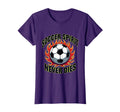Soccer Spirit Never Dies Bold Fan T-Shirt - Casual Everyday Wear Men Women