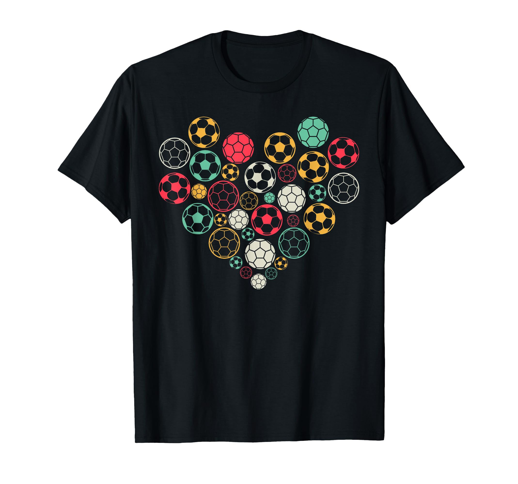 Soccer Ball Heart Soccer Lover Soccer T-Shirt - Custom Art Print Unisex