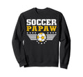 Soccer Papaw Funny Sports Players Papaw Sweatshirt - Graphic Print Unisex