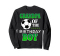 Grandpa Birthday Soccer Stars Outfit Sweatshirt - Unique Graphic Unisex